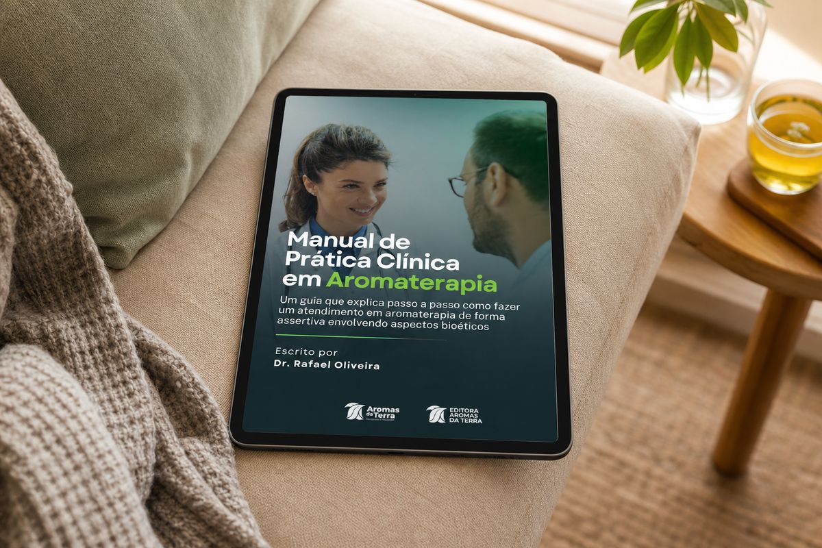 Manual de Prática Clínica em Aromaterapia, e-book em ambiente de leitura